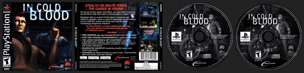 PSX PlayStation In Cold Blood Black Label Retail Release