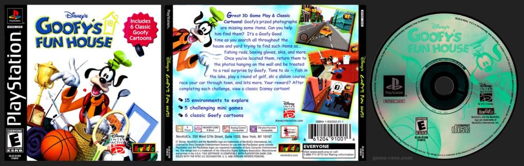 PSX PlayStation Disney's Goofy's Fun House Black Label Retail Release