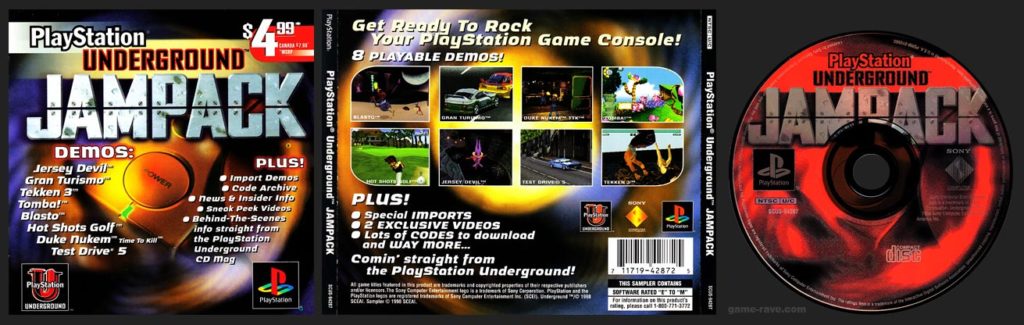 PSX PlayStation Underground Jampack Demo
