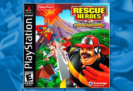 PSX PlayStation Fisher-Price Rescue Heroes - Molten Menace Black Label Retail Release