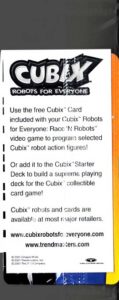 PSX PlaySTation Cubix Robots For Everyone Race 'N Robots Trading Card Front