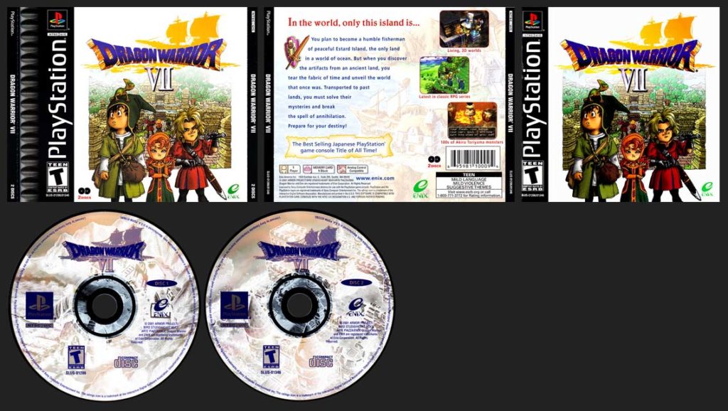 PSX PlayStation Dragon Warrior VII