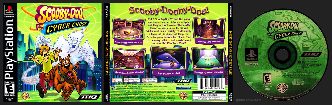 PSX PlayStation Scooby-Doo and the Cyber Chase Black Label Release