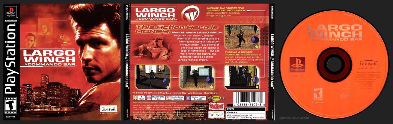PSX PlayStation Largo Winch: .//Commando SAR 1-Ring Black Label