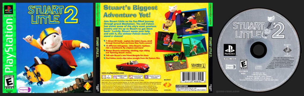 PlayStatopn PSX Stuart Little 2 Greatest Hits Release Variant