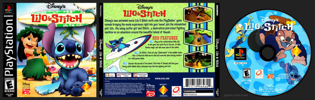 PlayStation PSX Disney Lilo and Stitch No Ring Hub Black Label Variant