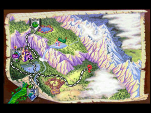 Blazing Dragons Screenshot 11 - World Map 1