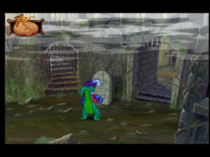 Blazing Dragons Screenshot 22 - Castle Grimm Back Door Screenshot