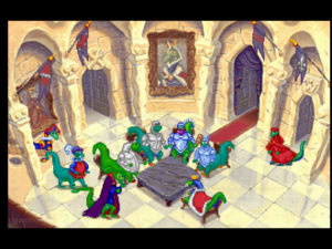Blazing Dragons Screenshot 4 - Square Table