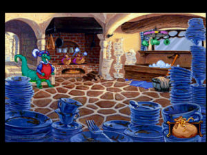 Blazing Dragons Screenshot 5 - Kitchen