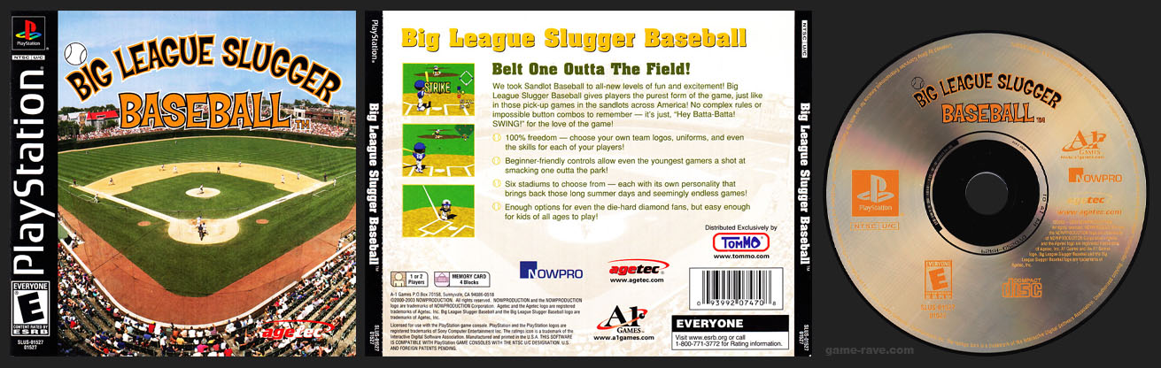 PlayStation PSX Big League Slugger Baseball