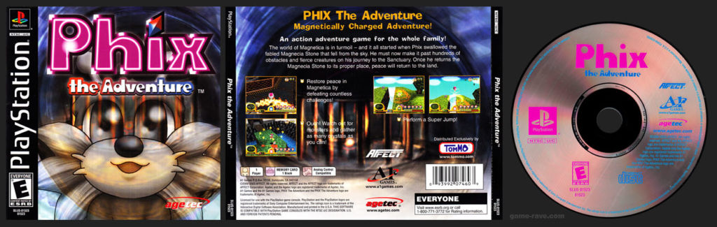PSX PlayStation Phix: The Adventure