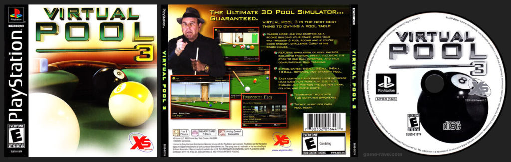 PSX PlayStation Virtual Pool 3