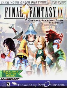 PSX Brady FInal Fantasy IX Guide With Poster