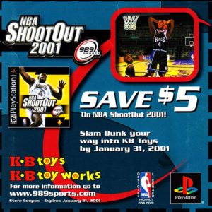 PSX Demo NBA Shoot Out 2001 Coupon Front Web