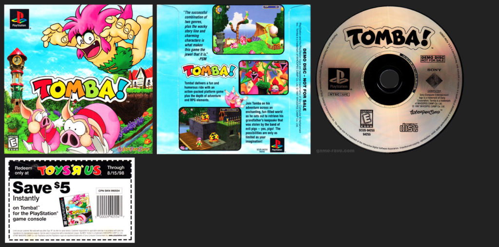 PSX-Demo-Tomba-With-Toys-R-Us-Coupon-Cardboard-Sleeve-Variant