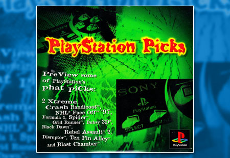 PlayStation PSX Demo PlayStation Picks Green