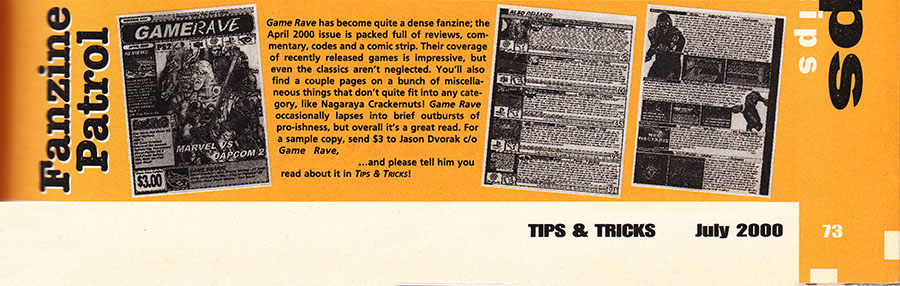Tips and Tricks July 2000