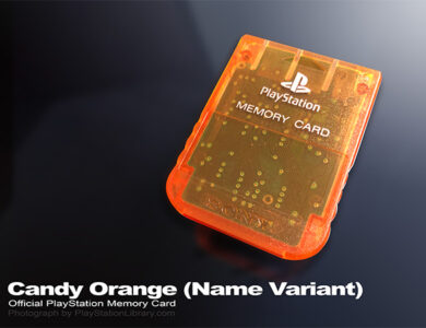 PSX PlayStation Memory Card – Candy Orange