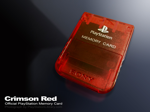 PS2 Memory Card Crimson Red by Sony
