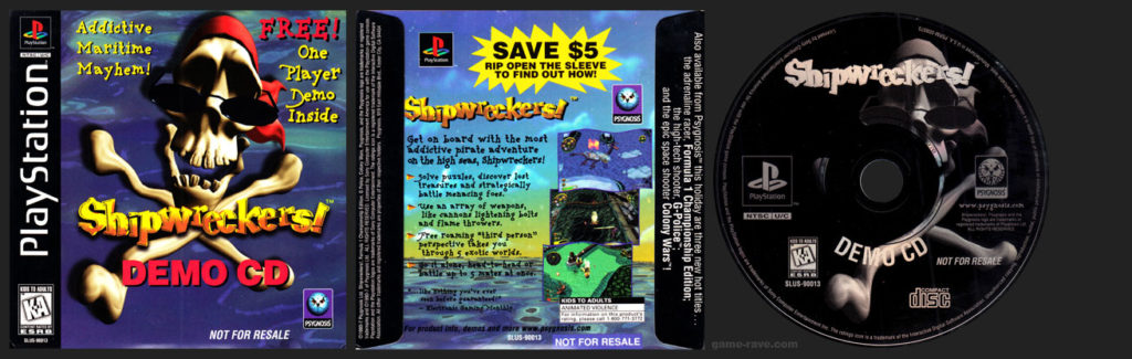 PSX-PlayStation-Shipwreckers-Demo-Cardboard-Sleeve-Release