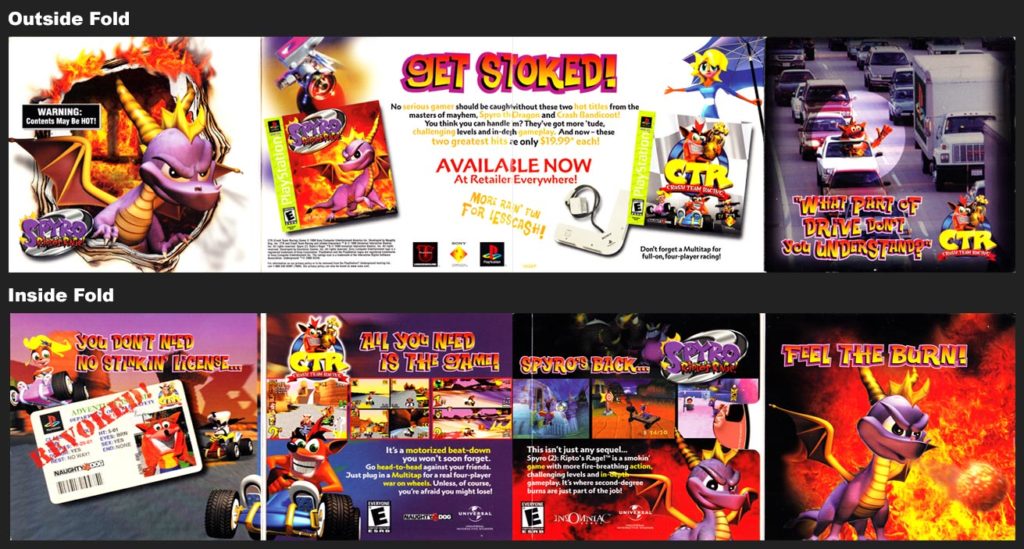 PSX-Demo-Spyro-2-Ripto-CTR-Foldable-Cardboard-Sleeve-Release