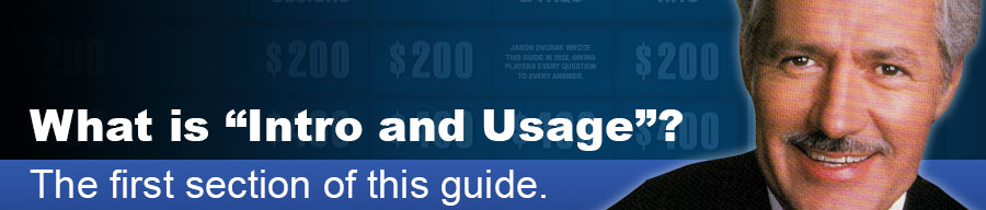 PSX PlayStation Jeopardy Guide WIth Every Answer and Question Header