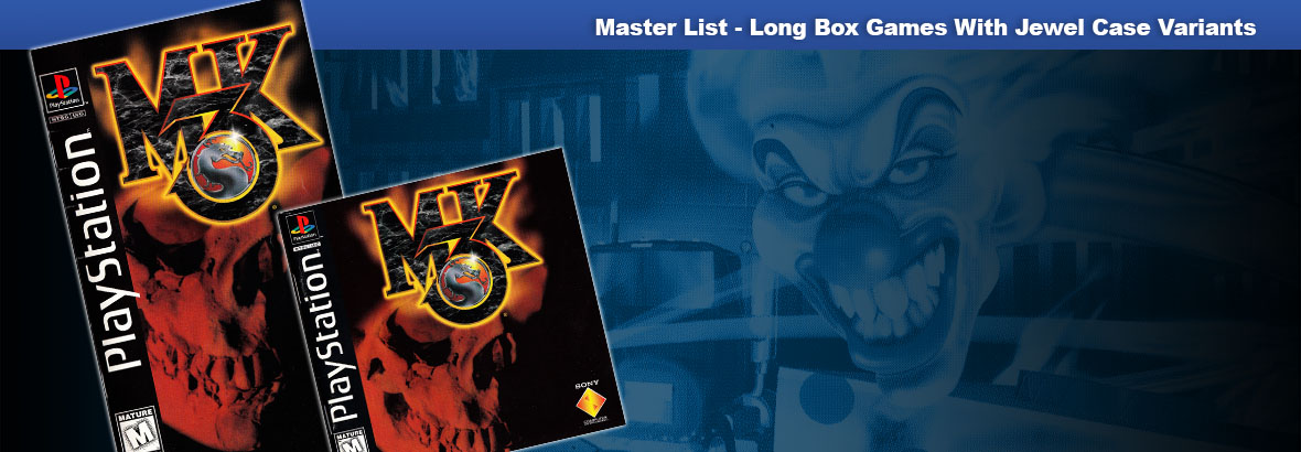 Long Box Games with Black Jewel Case Variants